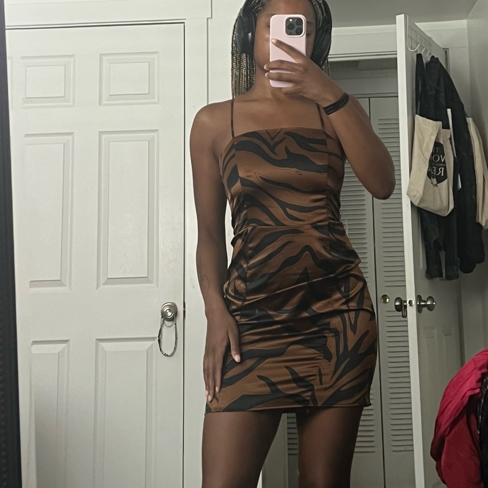 Topshop Multicolored Mini Dress